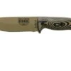 ESEE Model 5 Dark Earth Blade 3D Coyote-Black G10 Survival Knife 5PDE-005 Kydex Sheath + Clip Plate