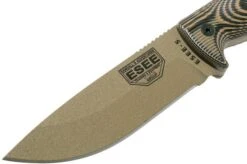 ESEE Model 5 Dark Earth Blade 3D Coyote-Black G10 Survival Knife 5PDE-005 Kydex Sheath + Clip Plate -ESEE Knives Shop EE 5PDE 005 03 esee knives