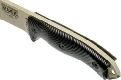 ESEE Model 5 Desert Tan Blade 3D Blood-Black G10 Survival Knife 5PDT-004 Kydex Sheath + Clip Plate -ESEE Knives Shop EE 5PDT 004 05 esee knives