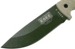 ESEE Model 5 OD Green Blade 3D Green Canvas Micarta Survival Knife 5POD-017 Kydex Sheath + Clip Plate -ESEE Knives Shop EE 5POD 017 03 esee knives