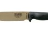 ESEE Model 6 Dark Earth Blade 3D Black G10 Survival Knife 6PDE-001 Black Sheath + Clip Plate