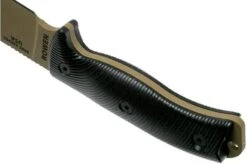 ESEE Model 6 Dark Earth Blade 3D Black G10 Survival Knife 6PDE-001 Black Sheath + Clip Plate -ESEE Knives Shop EE 6PDE 001 04 esee knives