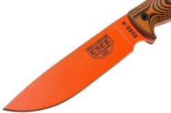 ESEE Model 6 Orange Blade 3D Neon Orange-Black G10 Survival Knife 6POR-006 Black Sheath + Clip Plate -ESEE Knives Shop EE 6POR 006 03 esee knives