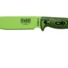ESEE Model 6 Venom Green Blade 3D Neon Green-Black G10 Survival Knife 6PVG-007 Black Sheath + Clip Plate
