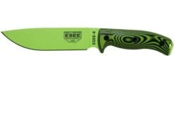 ESEE Model 6 Venom Green Blade 3D Neon Green-Black G10 Survival Knife 6PVG-007 Black Sheath + Clip Plate