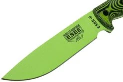 ESEE Model 6 Venom Green Blade 3D Neon Green-Black G10 Survival Knife 6PVG-007 Black Sheath + Clip Plate -ESEE Knives Shop EE 6PVG 007 03 esee knives