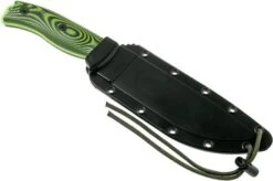 ESEE Model 6 Venom Green Blade 3D Neon Green-Black G10 Survival Knife 6PVG-007 Black Sheath + Clip Plate -ESEE Knives Shop EE 6PVG 007 06 esee knives