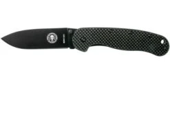 ESEE Avispa Pocket Knife, Black D2 Blade, Carbon Fibre Handle BRK1302CFB