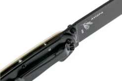 ESEE Avispa Pocket Knife, Black D2 Blade, Desert Tan Handle BRK1302DTB -ESEE Knives Shop EE AVISPA DT B D2 06 esee knives