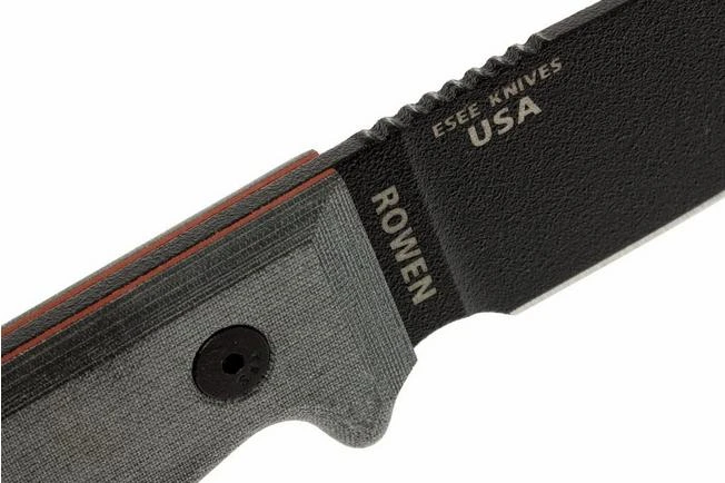 ESEE Model 3 Black Blade, Grey Handle 3P-MB-B With Sheath + Clip And MOLLE-back 5 ESEE Model 3 Black Blade, Grey Handle 3P-MB-B With Sheath + Clip And MOLLE-back - Image 5