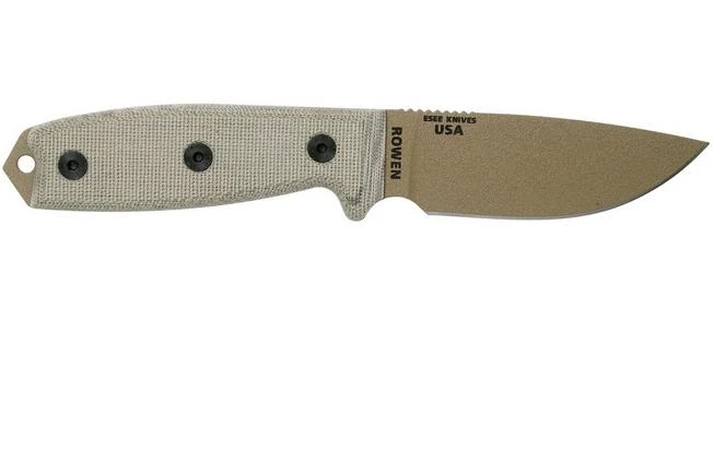ESEE Model 3 Dark Earth Blade, Grey Handle 3P-MB-DE With Sheath + Clip And MOLLE-back 2 ESEE Model 3 Dark Earth Blade, Grey Handle 3P-MB-DE With Sheath + Clip And MOLLE-back - Image 2