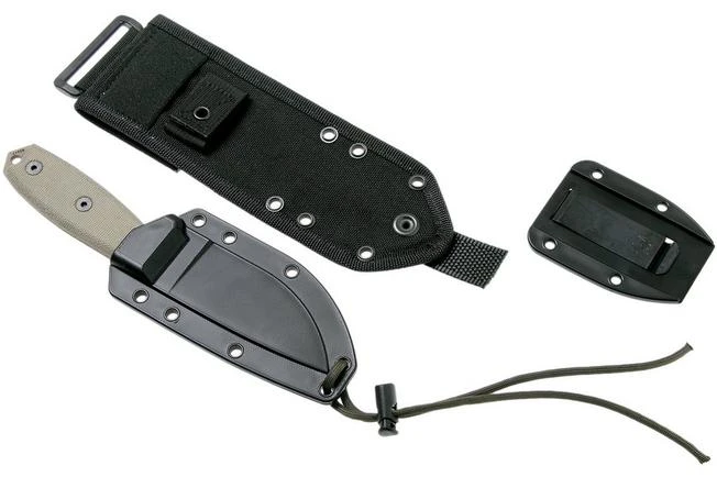 ESEE Model 3 Dark Earth Blade, Grey Handle 3P-MB-DE With Sheath + Clip And MOLLE-back 8 ESEE Model 3 Dark Earth Blade, Grey Handle 3P-MB-DE With Sheath + Clip And MOLLE-back - Image 8