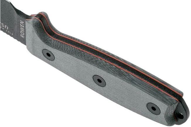 ESEE Model 3 Modified Pommel Black Blade, Grey Handle 3PM With Sheath + Clip 3 ESEE Model 3 Modified Pommel Black Blade, Grey Handle 3PM With Sheath + Clip - Image 3