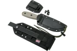 ESEE Model 4 Dark Earth Blade, Grey Handle 4P-MB-DE With Black Sheath + Clip And MOLLE-back -ESEE Knives Shop EE ESEE 4P MB DE 07 esee knives