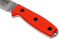 ESEE Model 4 Stainless 440C Orange 4P-MB-SS-OR With Sheath + Clip And MOLLE-back -ESEE Knives Shop EE ESEE 4P MB SS OR 04 esee knives model 4 ee esee 4p mb ss or 04
