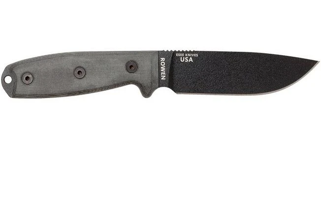 ESEE Model 4 Black Blade, Grey Handle 4P-MB With Coyote Sheath + Clip And MOLLE-back 2 ESEE Model 4 Black Blade, Grey Handle 4P-MB With Coyote Sheath + Clip And MOLLE-back - Image 2