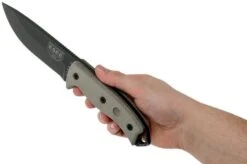 ESEE Model 5 Tactical Gunsmoke, Desert Tan Handle 5P-TG With Kydex Sheath + Belt Clip -ESEE Knives Shop EE ESEE 5P TG 06 esee knives