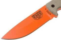 ESEE Model 5 Orange 5POG OD Green Micarta Survival Knife With Kydex Sheath + Belt Clip -ESEE Knives Shop EE ESEE 5POG 03 esee knives