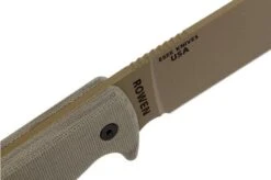 ESEE Model 6 Desert Tan Blade 6P-DE Survival Knife With Black Sheath + Belt Clip -ESEE Knives Shop EE ESEE 6P DE 05 esee knives ee esee 6p de 05