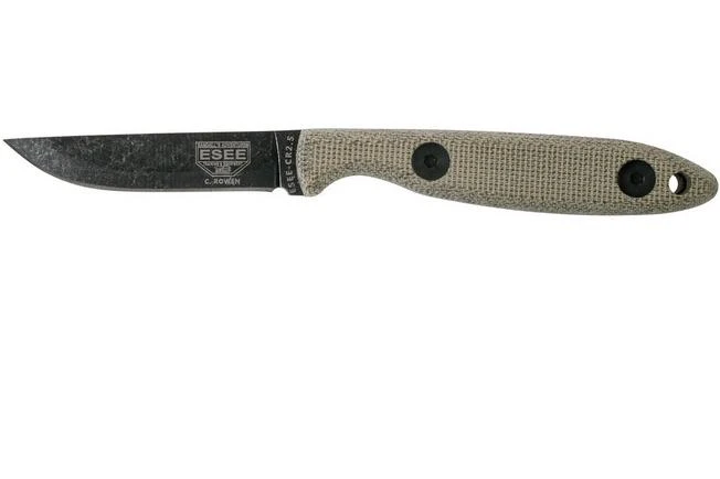 ESEE Camp-Lore CR 2.5 Black Oxide Coating Fixed Knife, Cody Rowen Design 1 ESEE Camp-Lore CR 2.5 Black Oxide Coating Fixed Knife, Cody Rowen Design