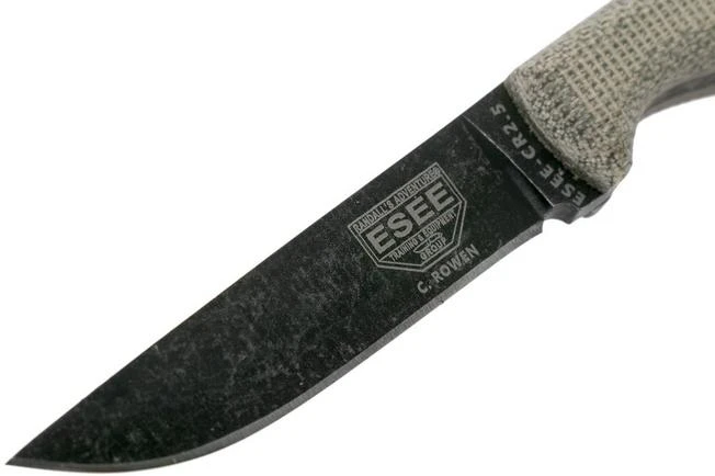 ESEE Camp-Lore CR 2.5 Black Oxide Coating Fixed Knife, Cody Rowen Design 3 ESEE Camp-Lore CR 2.5 Black Oxide Coating Fixed Knife, Cody Rowen Design - Image 3