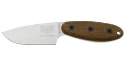 ESEE Sencillo ESEE-SENCILLO-A2, A2 Droppoint, 3D Burlap Mircarta Handle, Fixed Knife