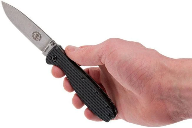 ESEE Knives Zancudo D2 Black-Stonewashed, BRKR2 Pocket Knife 8 ESEE Knives Zancudo D2 Black-Stonewashed, BRKR2 Pocket Knife - Image 8