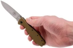 ESEE Knives Zancudo D2 Coyote Brown-Stonewashed, BRKR2CB Pocket Knife -ESEE Knives Shop EE ZANCUDO CB SW D2 08 esee knives zancudo ee zancudo cb sw d2 08