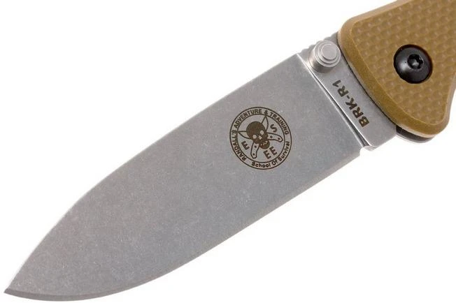 ESEE Knives Zancudo AUS8 Coyote Brown-Stonewashed, BRKR1CB Pocket Knife 3 ESEE Knives Zancudo AUS8 Coyote Brown-Stonewashed, BRKR1CB Pocket Knife - Image 3