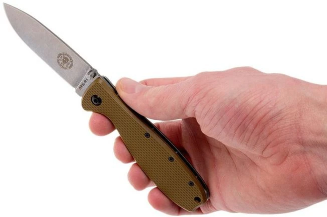 ESEE Knives Zancudo AUS8 Coyote Brown-Stonewashed, BRKR1CB Pocket Knife 8 ESEE Knives Zancudo AUS8 Coyote Brown-Stonewashed, BRKR1CB Pocket Knife - Image 8