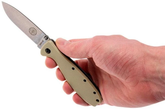 ESEE Knives Zancudo AUS8 Desert Tan-Stonewashed, BRKR1DT Pocket Knife 8 ESEE Knives Zancudo AUS8 Desert Tan-Stonewashed, BRKR1DT Pocket Knife - Image 8