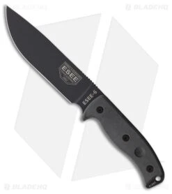 ESEE Knives ESEE-6 Fixed Blade Knife Gray Micarta (6.5" Gunsmoke Gray)