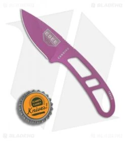 ESEE Candiru Fixed Blade Neck Knife (2" Purple) -ESEE Knives Shop ESEE Candiru Neck Knife purple BHQ 25274 er bottlecap