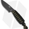 ESEE Knives Izula Black Survival Neck Knife Black/OD Green Cord Wrapped Handle