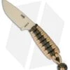 ESEE Knives Izula Tan Survival Neck Knife Tan/OD Green Cord Wrapped Handle