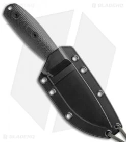 ESEE Knives ESEE-3PMB-001 Fixed Blade Knife Black G-10 (3.88" Black) -ESEE Knives Shop ESEE Knives ESEE 3PMB 001 Black G 10 Black BHQ 105741 jr sheath