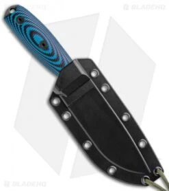 ESEE Knives ESEE 4 Fixed Blade Knife Blue/Black 3D G-10 (4.5" Black) -ESEE Knives Shop ESEE Knives ESEE 4PB 008 Blue Black 3D G 10 Black BHQ 105769 jr sheath