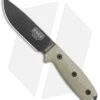 ESEE Knives ESEE-4PB-017 Fixed Blade Knife Natural 3D Micarta (4.5" OD Green)