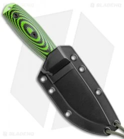 ESEE Knives ESEE-3PMVG-007 Fixed Blade Knife Neon Green/Black G-10 (3.9" Green) -ESEE Knives Shop ESEE Knives Esee 3PMVG 007 Neon Green Black Green BHQ 105761 jr sheath
