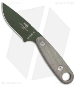 ESEE Knives Izula-II Neck Knife Micarta (2.88" OD Green)