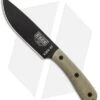 ESEE Knives ESEE-6HM Fixed Blade Knife Traditional Green Micarta (6" Black)