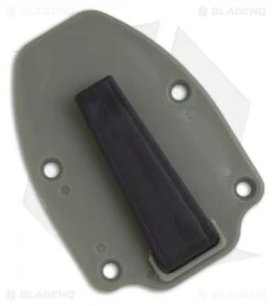 ESEE Knives ESEE-3SM-DT Modified Knife Green Sheath (3.88" Tan Serr) -ESEE Knives Shop esee 3 clip green 1