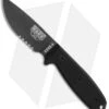 ESEE Knives ESEE-3S-TG-B Knife Black G-10 (3.88" Gray Serr)